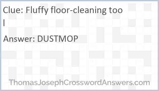 Fluffy floor-cleaning tool Answer