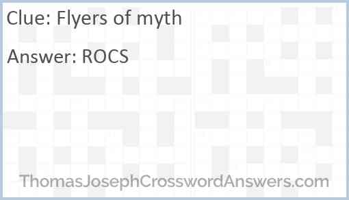 Flyers of myth Answer
