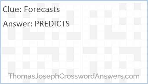 Forecasts Answer