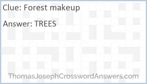 Forest makeup Answer