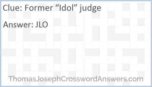 Former “Idol” judge Answer