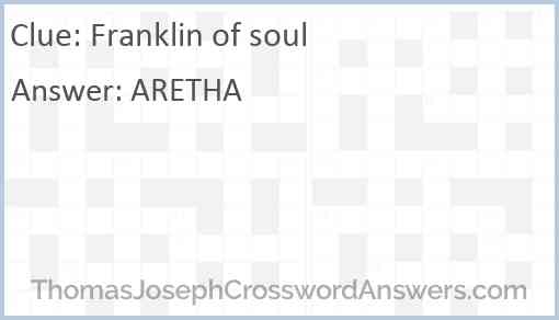 Franklin of soul Answer