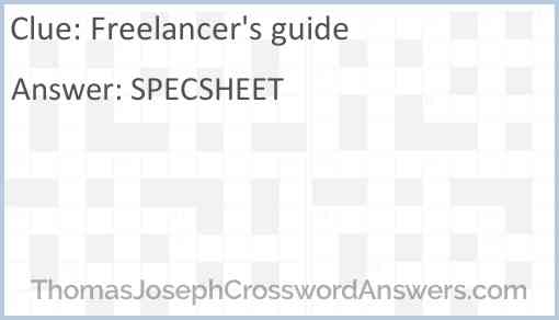 Freelancer's guide Answer