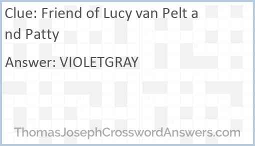 Friend of Lucy van Pelt and Patty Answer