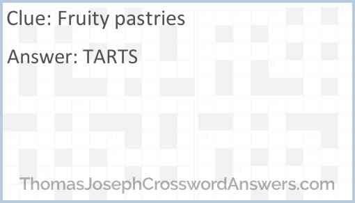 Fruity pastries Answer