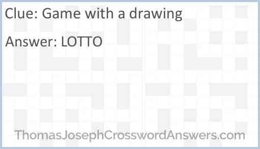 Game with a drawing Answer