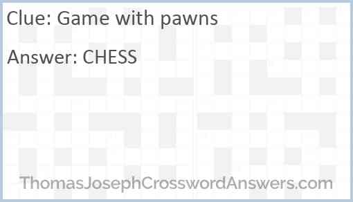 Game with pawns Answer