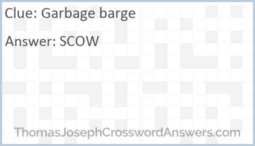 Garbage barge Answer