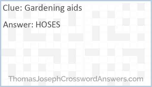 Gardening aids Answer