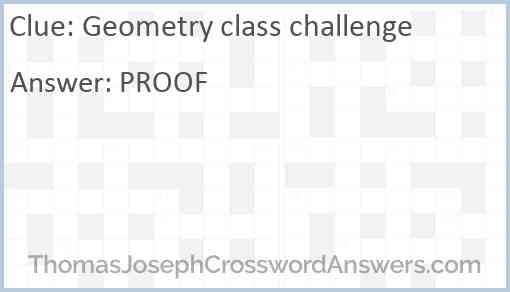 Geometry class challenge Answer