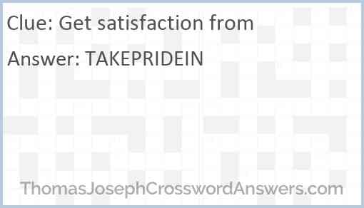 Get satisfaction from Answer