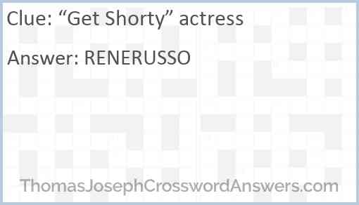 “Get Shorty” actress Answer