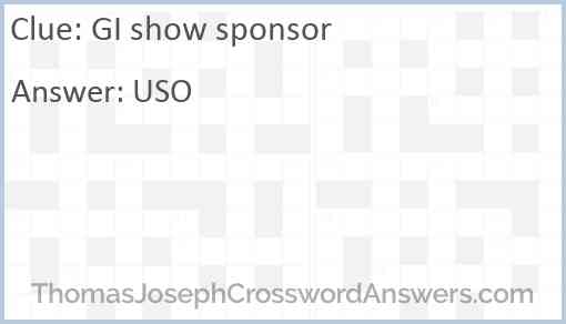GI show sponsor Answer