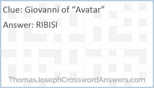 Giovanni of “Avatar” Answer