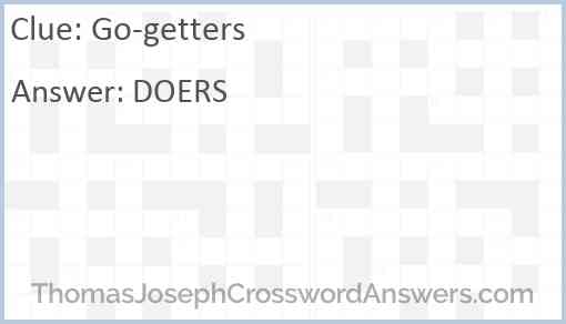 Go-getters Answer