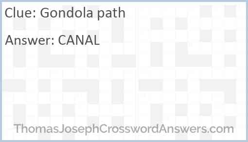 Gondola path Answer