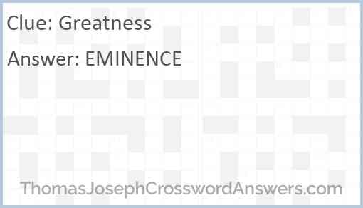 Greatness Answer