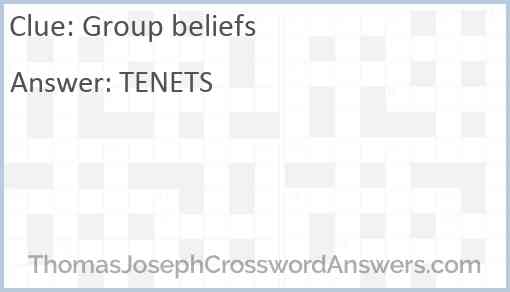 Group beliefs Answer