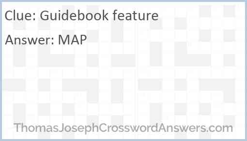 Guidebook feature Answer