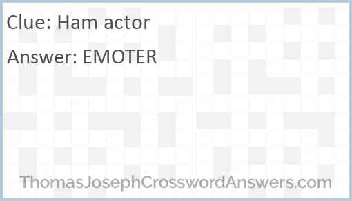 Ham actor Answer