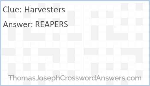 Harvesters Answer