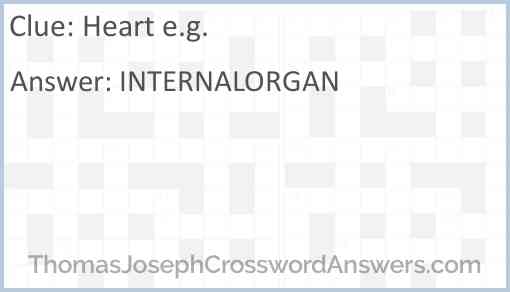 Heart e.g. Answer