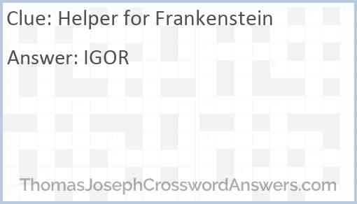 Helper for Frankenstein Answer
