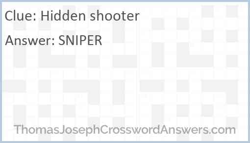 Hidden shooter Answer