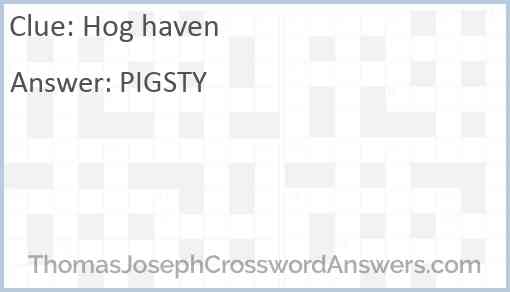 Hog haven Answer