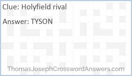 Holyfield rival Answer