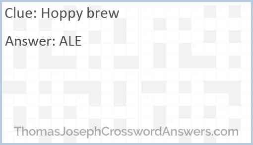 Hoppy brew Answer