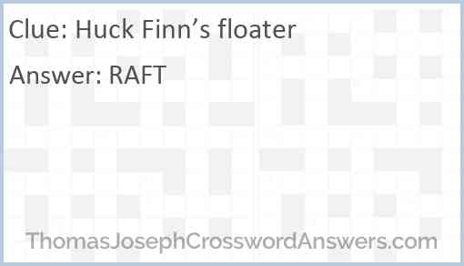 Huck Finn’s floater Answer