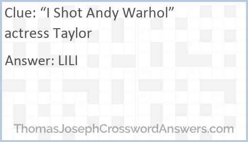“I Shot Andy Warhol” actress Taylor Answer