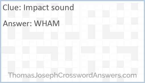 Impact sound Answer