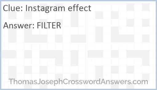 Instagram effect Answer