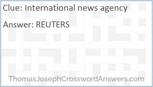 International news agency Answer