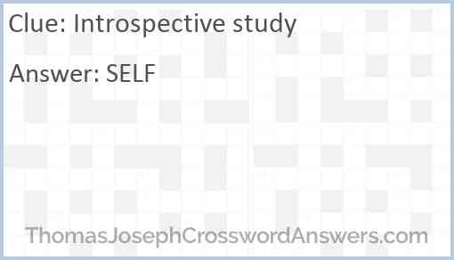 Introspective study Answer