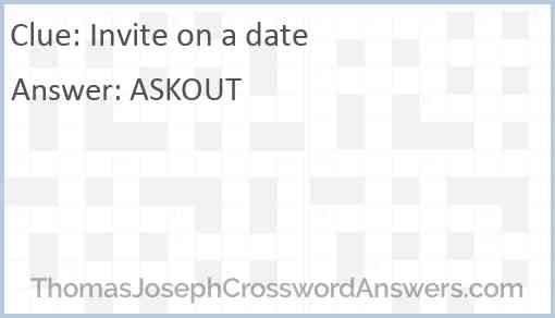 Invite on a date Answer