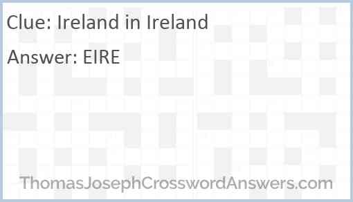 Ireland in Ireland Answer