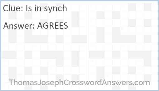 Is in synch Answer