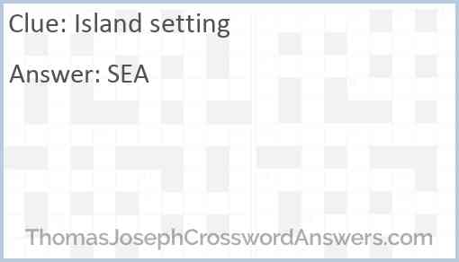 Island setting Answer