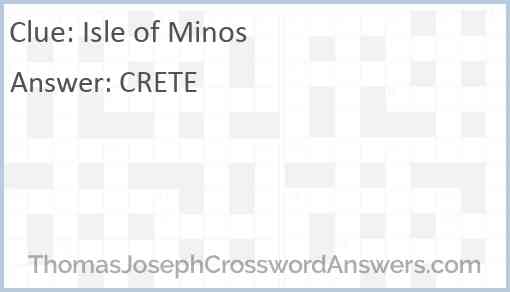 Isle of Minos Answer
