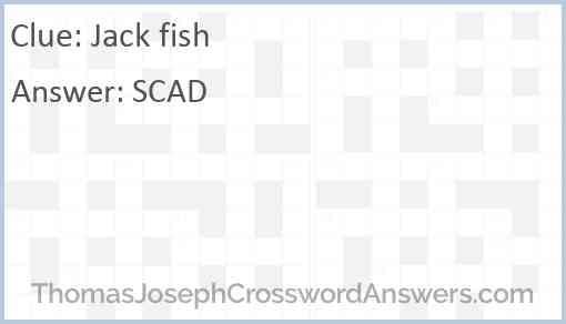 Jack fish Answer