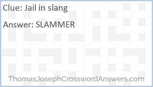 Jail in slang Answer