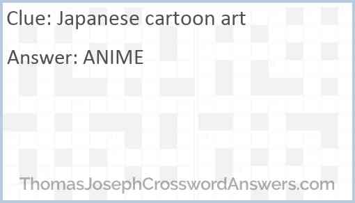 Japanese cartoon art Answer