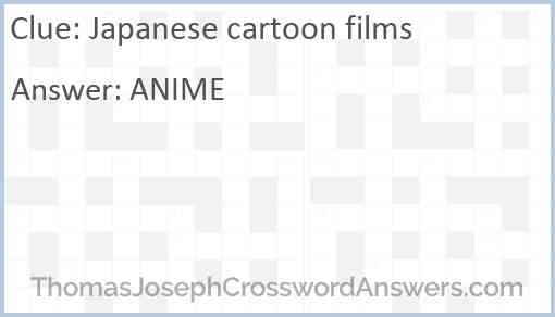 Japanese cartoon films Answer