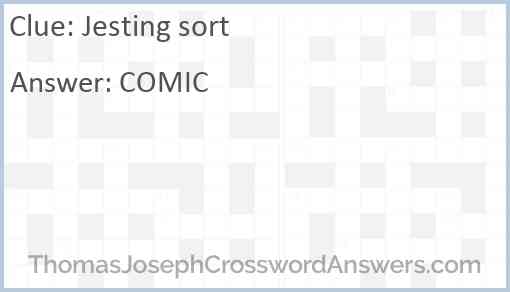 Jesting sort Answer