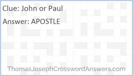 John or Paul Answer