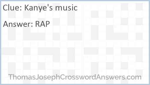 Kanye's music Answer