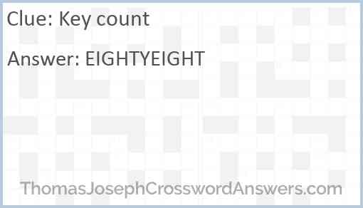 Key count Answer